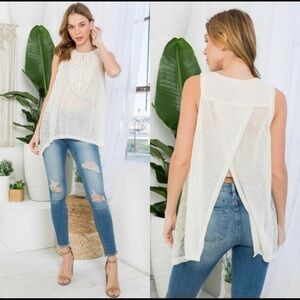 Crochet Fly Away Tank Top